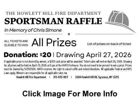 Howlett Hill FD Gun Raffler Spring 2026